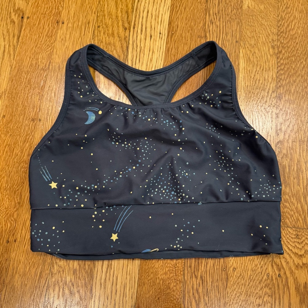 4/$30 Victoria’s Secret Sport Women's Starry Night Sports Bra Sz S NWOT blue